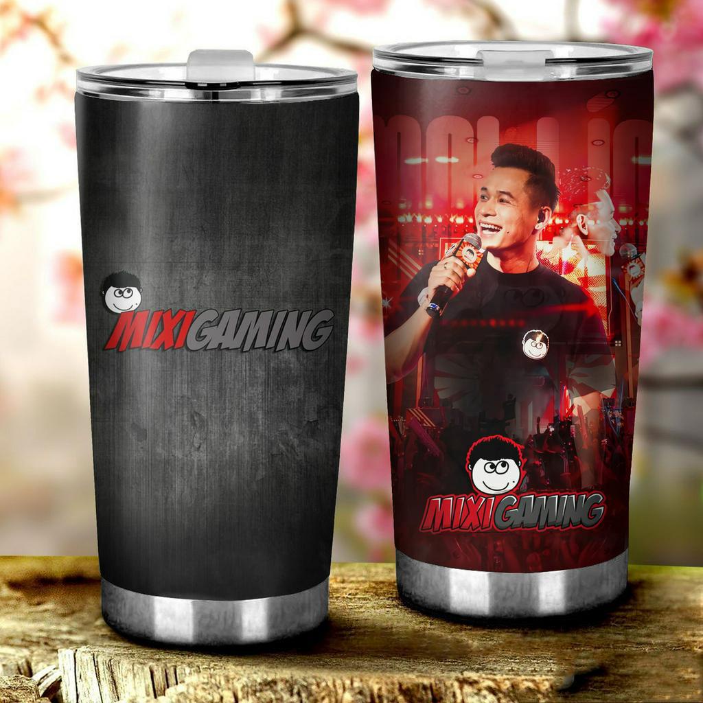 Cốc Giữ Nhiệt in hình Độ Mixi, MixiGaming theo yêu cầu dung tích 600ml chất liệu INOX cao cấp Tặng kèm ống hút Inox