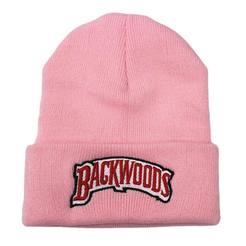Mới Mũ Len Thêu Chữ backwoods Phong Cách hip hop Thời Trang Thu Đông