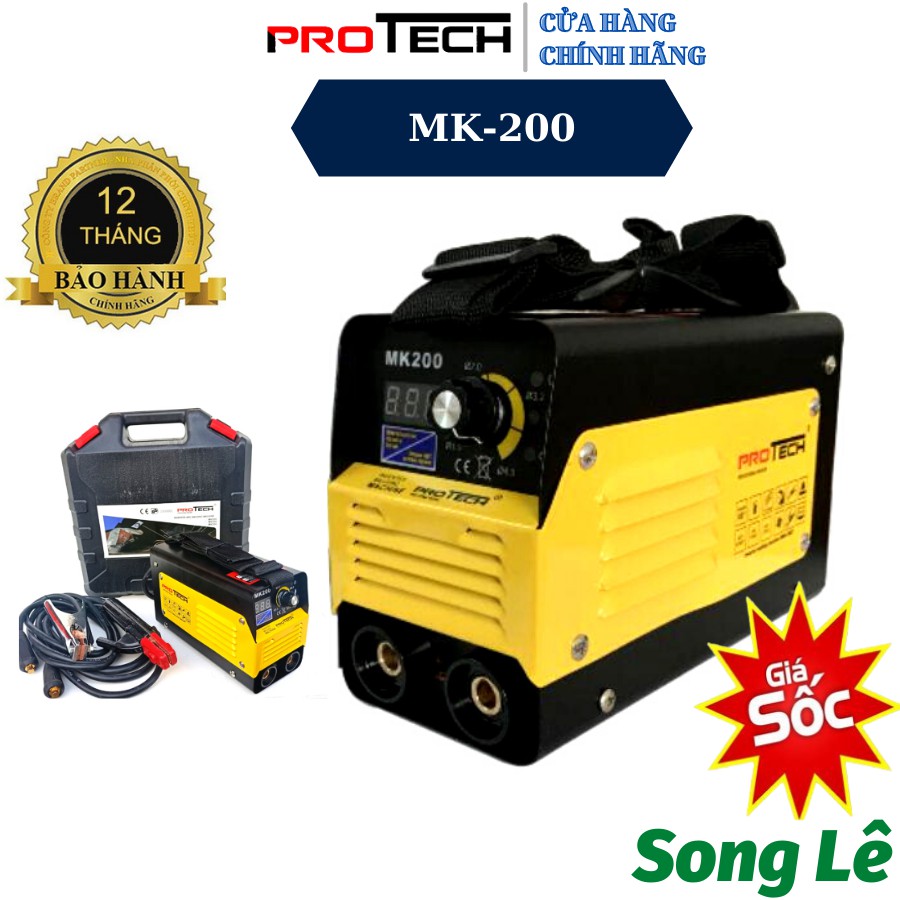 Máy Hàn Điện Tử Mini Protech MK 200 - Có Hộp Nhựa - Thợ và Gia Đình - Hàn Được Điện Yếu