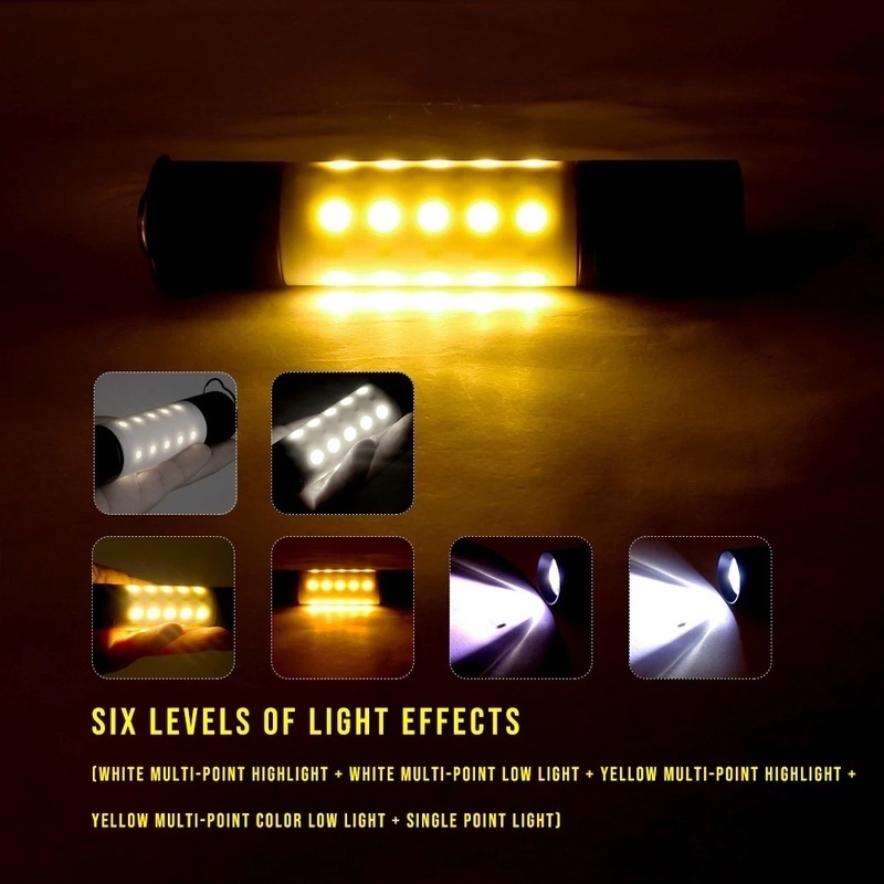 1 Đèn Pin LED Chống Nước Có Thể Sạc Lại Bằng Cổng USB