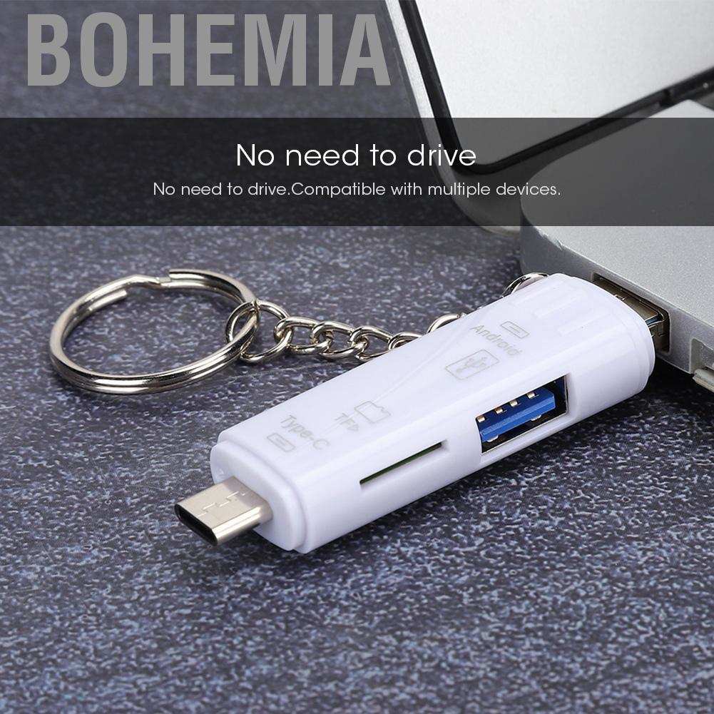 Đầu Đọc Thẻ Nhớ Usb 2.0 5 Trong 1 Phong Cách Bohemia