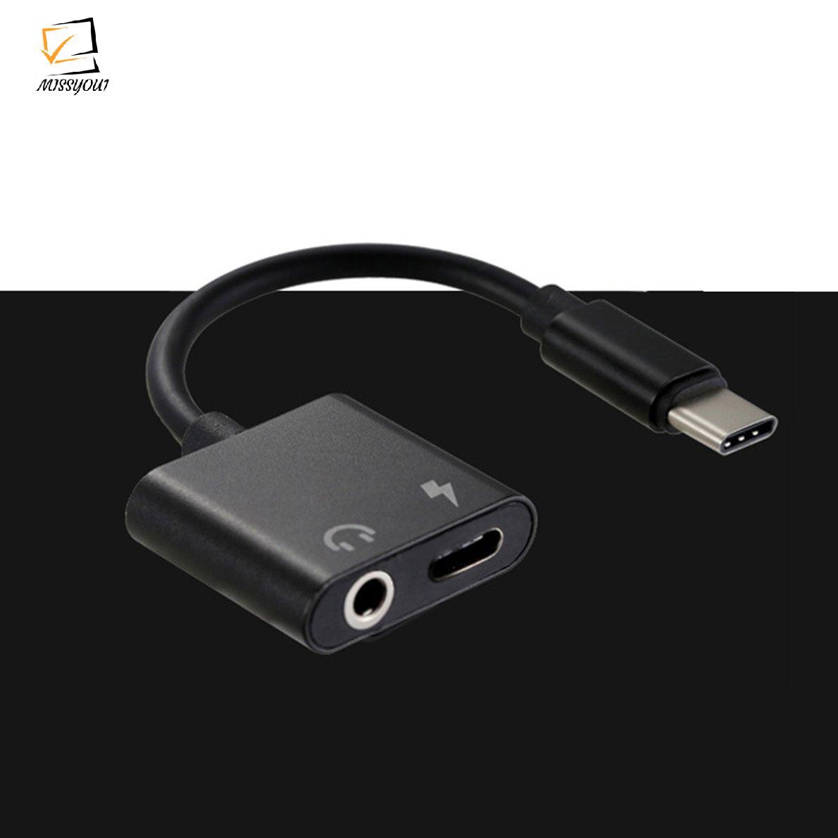 Cáp Chuyển Đổi Usb C Sang Jack 3.5 Type C 2 Trong 1 Đầu Cắm 3.5mm