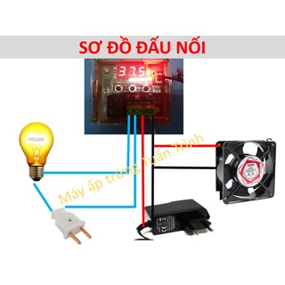 Máy ấp trứng tự chế - sản phẩm gồm 4 linh kiện rời