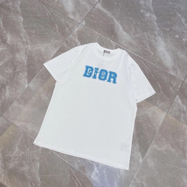 Áo Phông Unisex Cotton / Áo Thun Nam Nữ New Dior 2021
