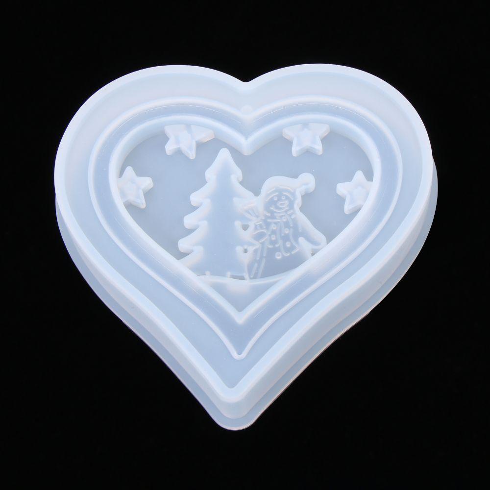 Khuôn Silicone Làm Trang Sức DIY 1 Ngăn Hình Trái Tim