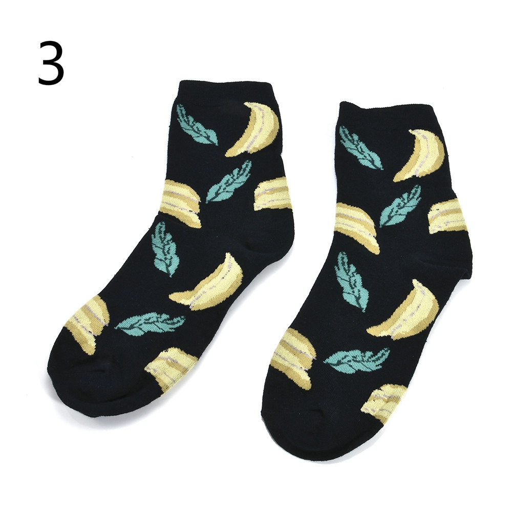 Vớ Cotton Họa Tiết Trái Cây Ngộ Nghĩnh Dành Cho Cả Nam Và Nữ