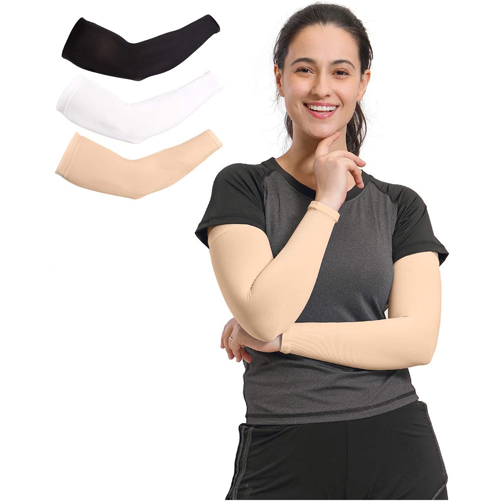 1 Đôi Găng Tay Chống Nắng Tia UV Bảo Vệ Toàn Thân Dùng Khi Đạp Xe Ngoài Trời