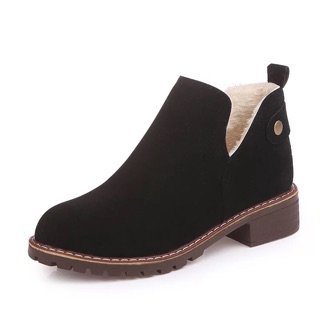 BOOT CỔ XẺ LÓT LÔNG FORM ĐẸP