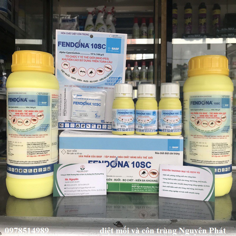 Thuốc diệt côn trùng muỗi, ruồi, kiến, gián,... Fendona 10SC 50ml