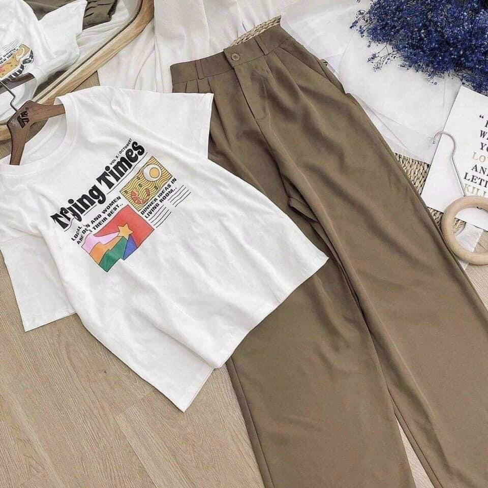 [Mã FAMAYWA2 giảm 10K đơn 50K] Sét áo thun quần suông Cama store | BigBuy360 - bigbuy360.vn