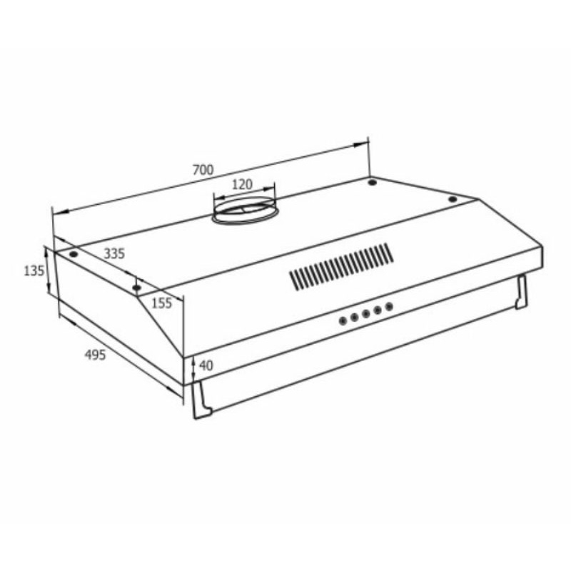 Hút mùi Canaval classic CA- 8700G