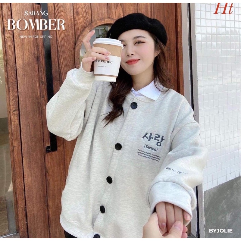 Áo bomber Sarang nỉ bông H2A766