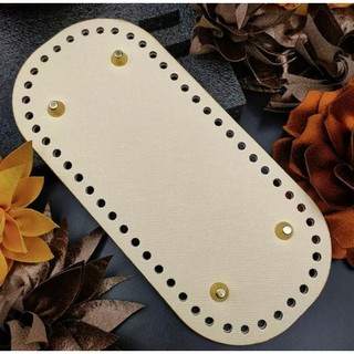 Đế da pu đan móc thủ công Sz 22 * 10cm