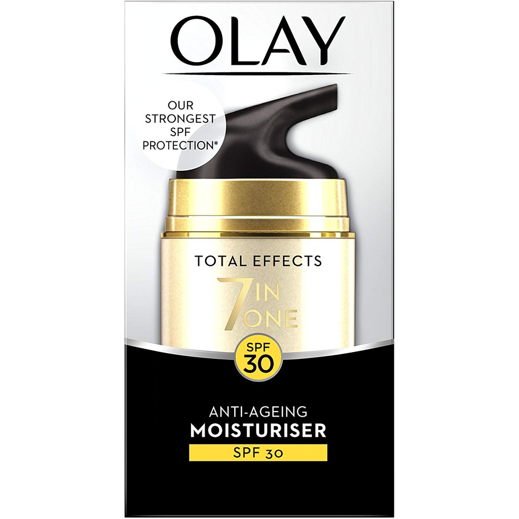 Kem dưỡng ẩm ban ngày Olay Total Effects 7-in-1 Anti-Ageing Moisturiser with SPF30, Niacinamide, Vitamin C and E, 50 ml