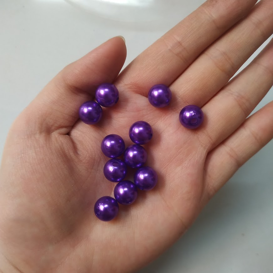 10-25-50gr hạt bẹt 10mm màu - Nguyên liệu handmade gói lẻ