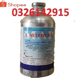 Thuốc diệt Côn trùng Chai Nhôm - Permethrin 50EC (1Lít) - (Hàng của ANH QUỐC) Hockley Anh Quốc