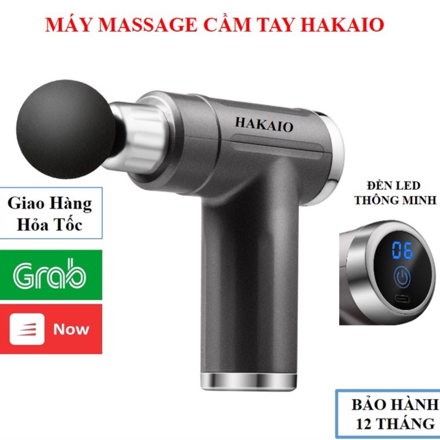 Máy Massage Cầm Tay OCHIWA 4 Đầu 6 Chế Độ bảo hành 12 tháng Súng Massage Trị Nhức Mỏi Vai Gáy, Đau Giãn Cơ