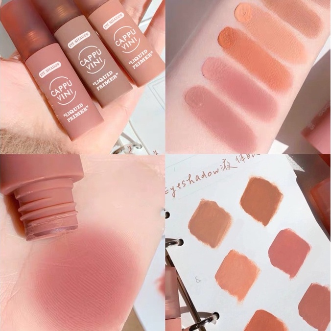 [Hàng mới về] Phấn mắt dạng lỏng CAPUVINI màu nhung mịn hai công dụng cho trang điểm