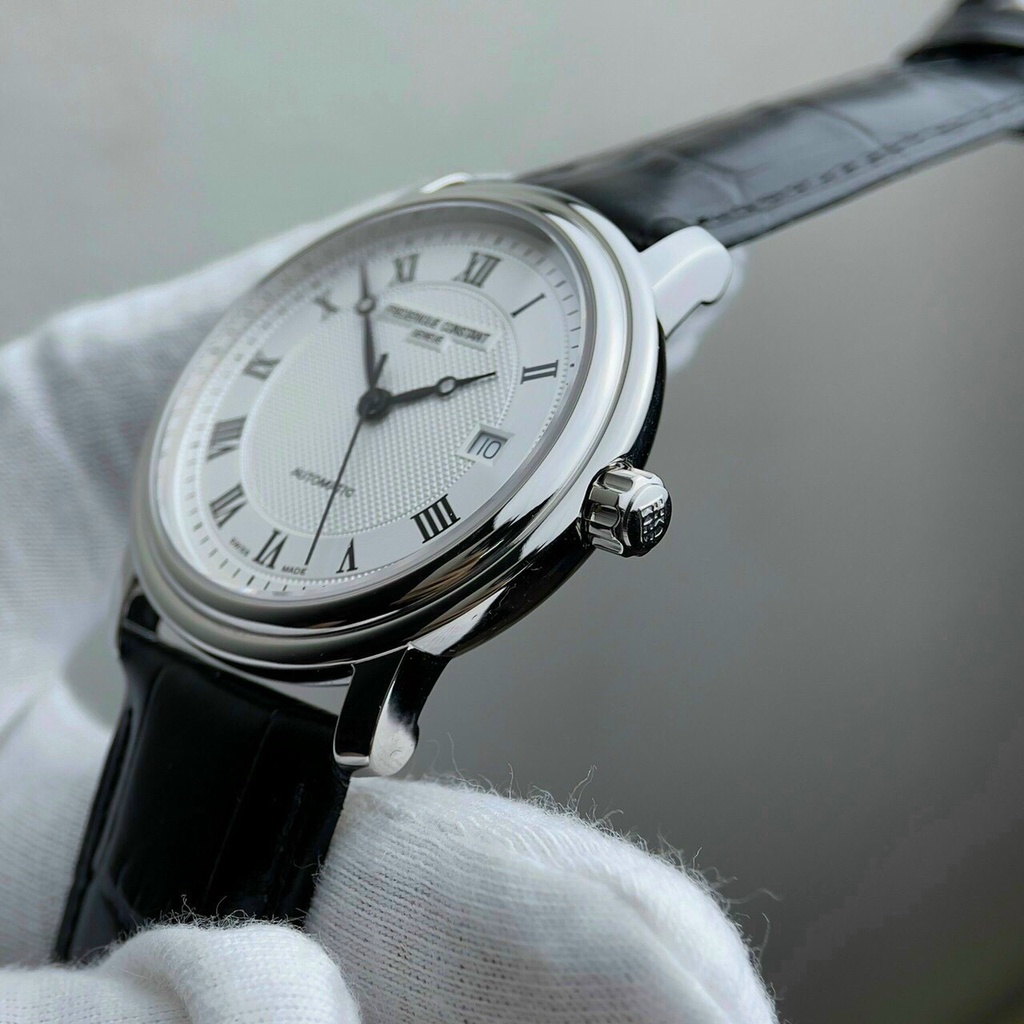 Đồng hồ nam Frederique Constants 40mm máy Automatic Thụy Sĩ, chống nước 100m, kính sapphire, dây da cao cấp