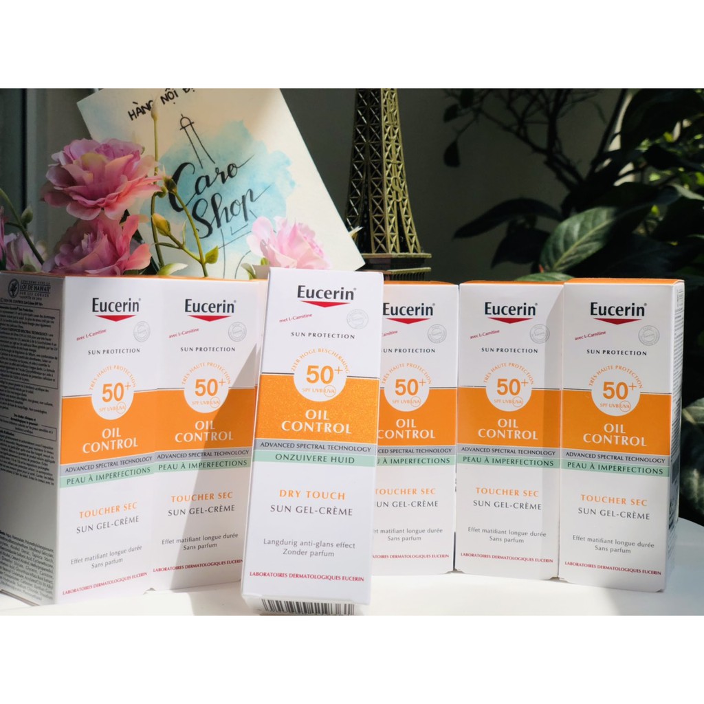 Chống nắng dạng gel cho da dầu EUCERIN OIL CONTROL SPF50+ UVB UVA