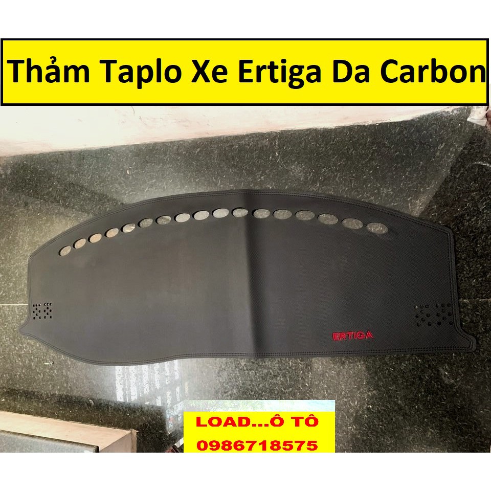 Thảm Chống Nắng Taplo Xe Suzuki Ertiga 2022-2019 Da Carbon Cao Cấp