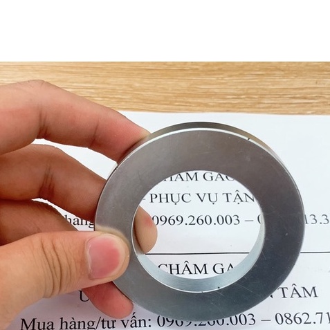 Nam châm trắng siêu mạnh dùng để làm lô từ GAOMS, loa, máy phát điện kích thước 70x10 lỗ 45mm
