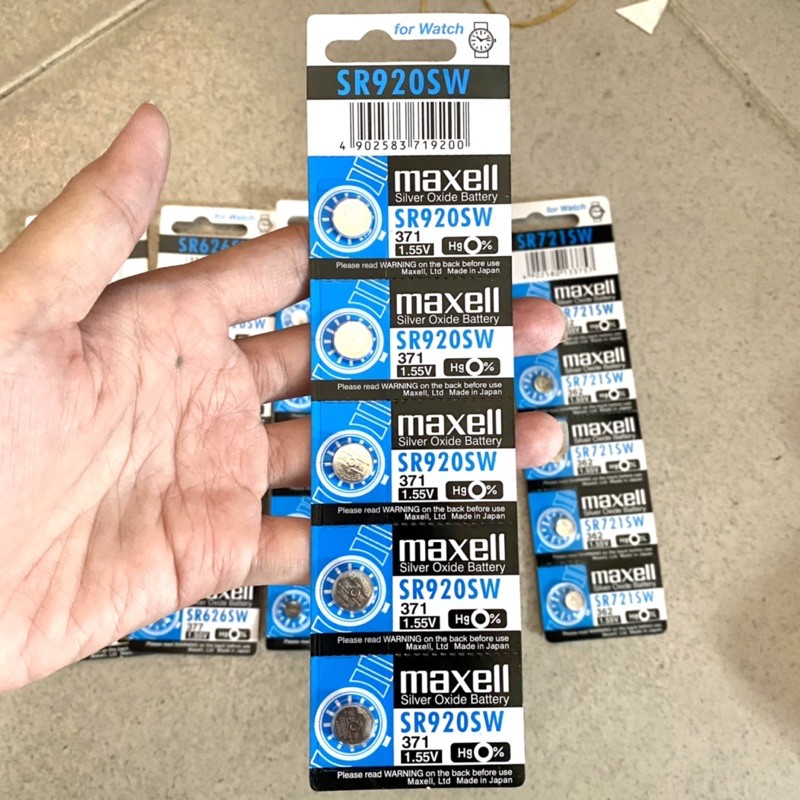 Pin đồng hồ Maxell SR626/SR621/SR616/SR920/SR721 thay pin đồng hồ đeo tay - TOP WATCH
