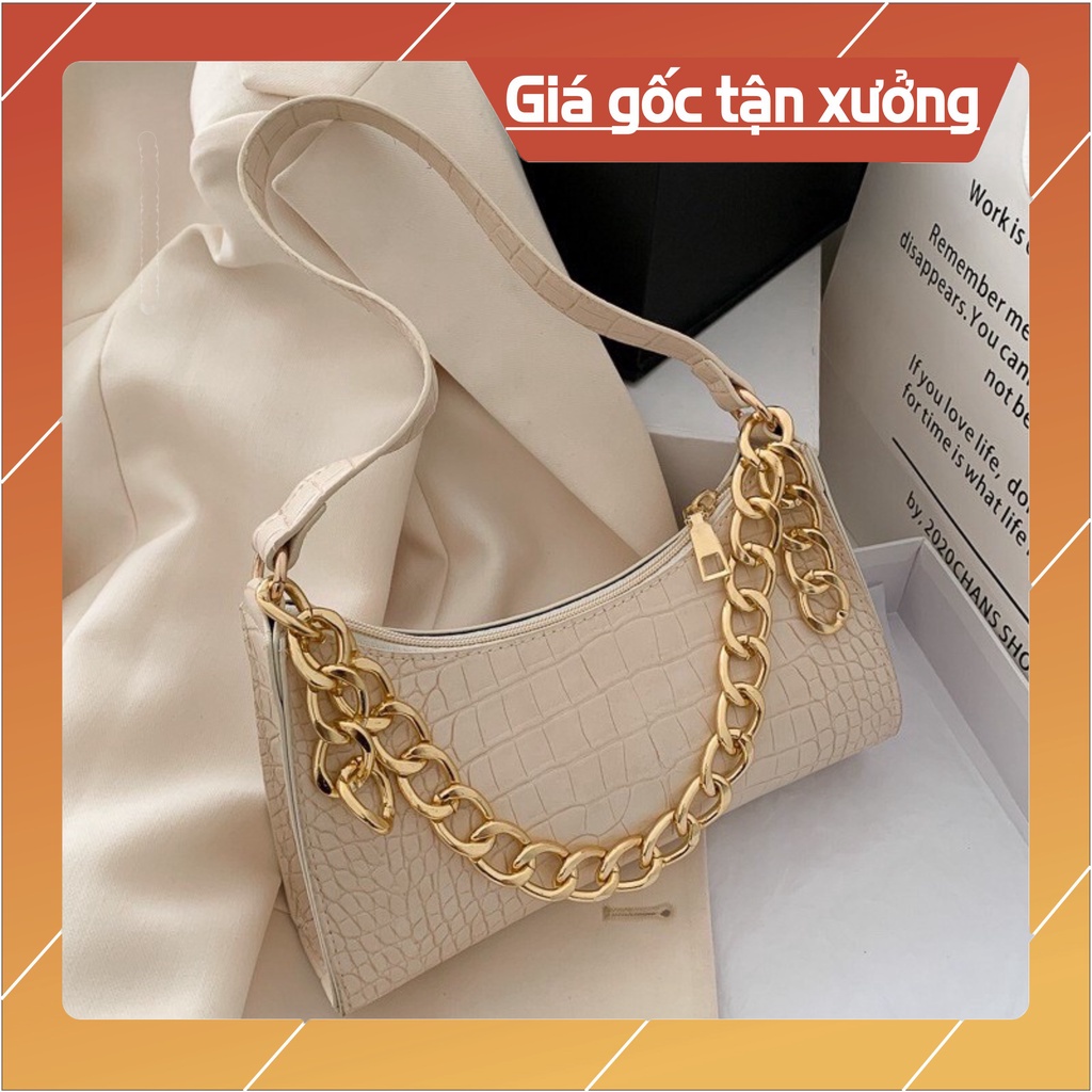Túi  đeo chéo nữ Ngọc trinh hot trend 2020  túi da vẩy rắn 3 dây đeo tiện lợi