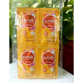 Lô 12 gói dầu gội Sunsilk vàng
