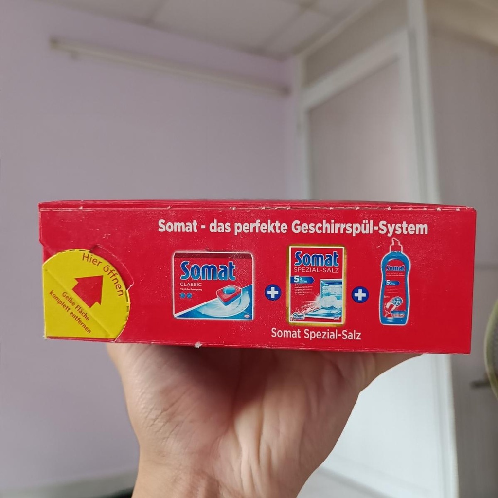 Muối xử lý nước Somat 1.2kg - Xử lý nước cứng, hạn chế đóng cặn máy