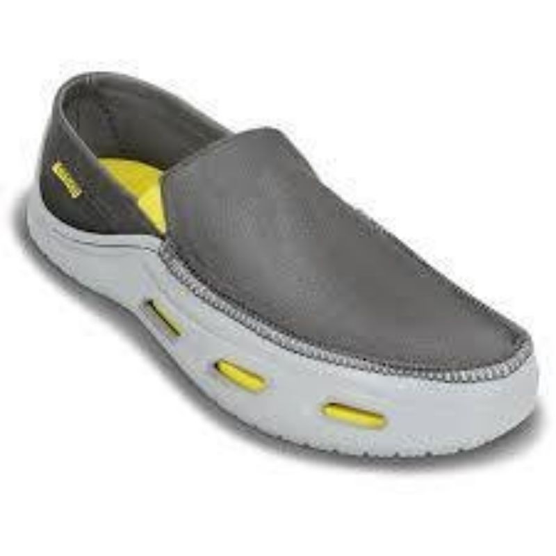 GIÀY  LƯỜI VẢI  CROSS TIDELINE SLIP ON CHO NAM MÀU XÁM