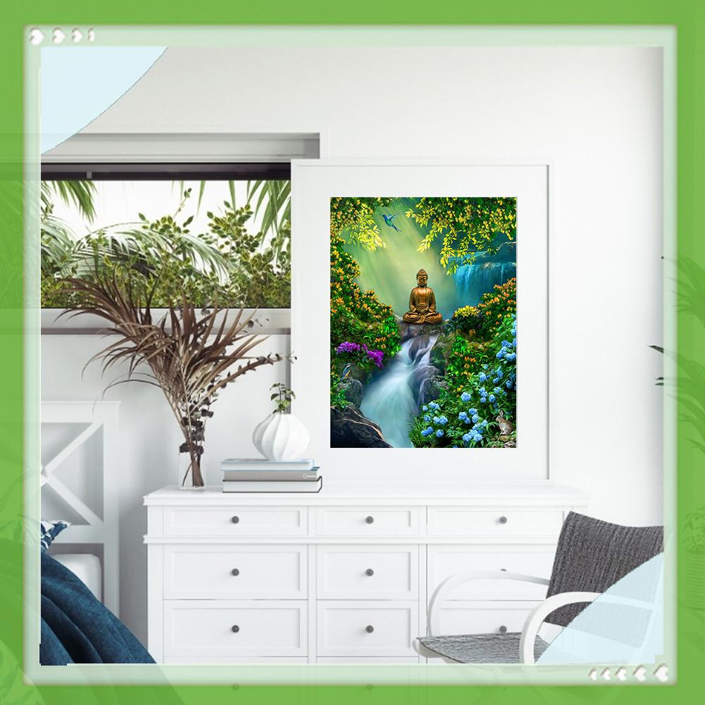 Bộ tranh thêu chữ thập tự làm hình Đức Phật 11ct