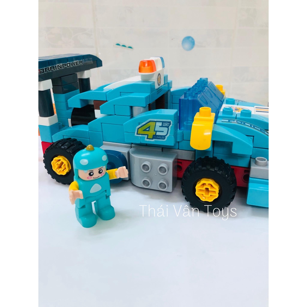 Lego Lắp Ráp Xe Đua siêu to 182 chi tiết Hãng Feelo xịn đẹp