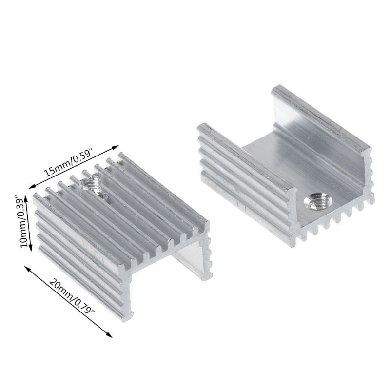 Set 10 Tấm Tản Nhiệt TO-220 Bằng Nhôm Chất Lượng Cao