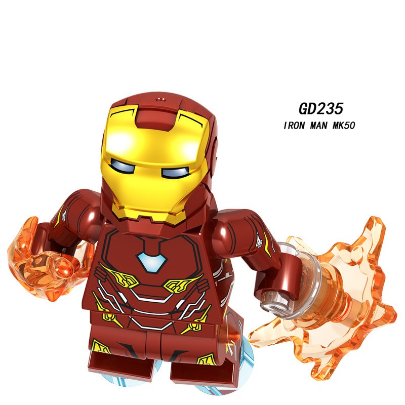 Tượng Nhân Vật Người Sắt Tony Stark Cho Đồ Chơi Mô Hình Lắp Ráp