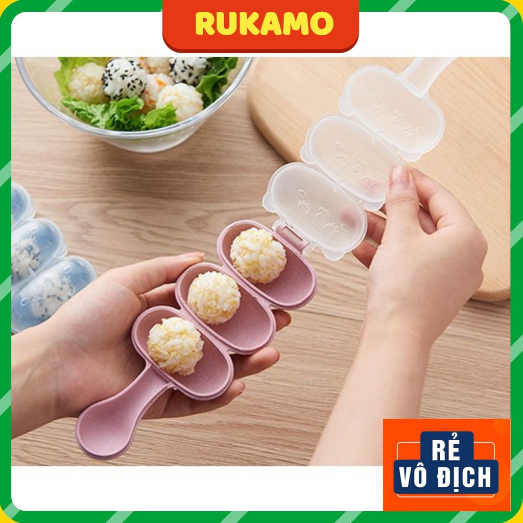 Khuôn lắc cơm cho bé tạo hình đồ ăn dặm bằng lúa mạch an toàn cao cấp RUKAMO KC01