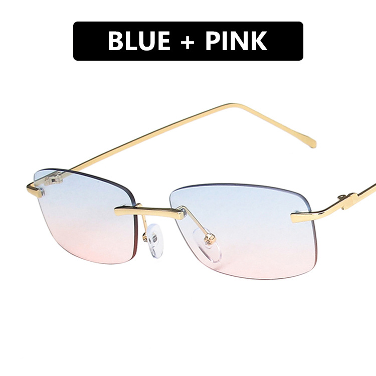 Kính Mát Hình Chữ Nhật Không Gọng Thời Trang Cho Nữ