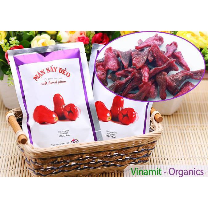 Mận sấy dẻo Vinamit 100g mận thơm ngon mềm dẻo