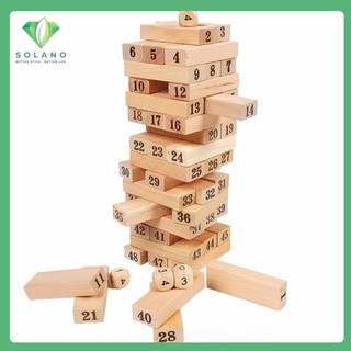Bộ trò chơi rút gỗ Jenga 54 thanh