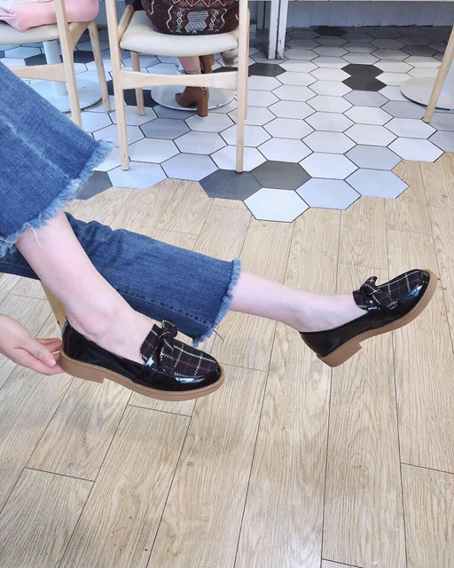 Giày lười Moka nơ thắt cực xinh | BigBuy360 - bigbuy360.vn