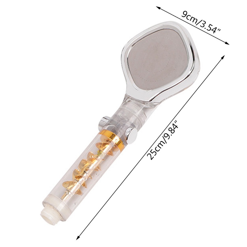 Vòi Hoa Sen Áp Suất Cao Trong Suốt Có Công Tắc Bật / Tắt