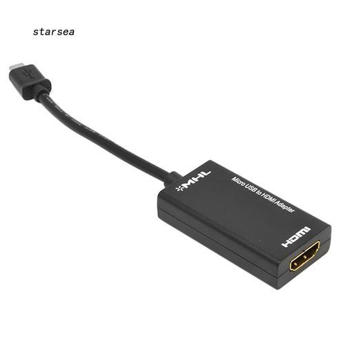 Cáp chuyển đổi MHL Micro USB sang HDMI A / V TV cho HTC Sony Samsung HDTV