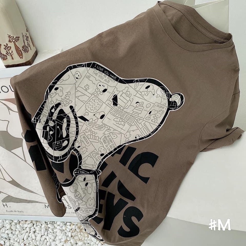 Áo Phông From Rộng In Hình Chú Chó Hàng Loại Đẹp