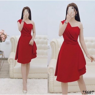 Váy xòe dự tiệc lệch vai hàng cao cấp