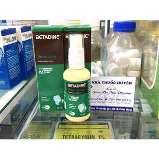 XỊT HỌNG MIỆNG BETADINE 50ml