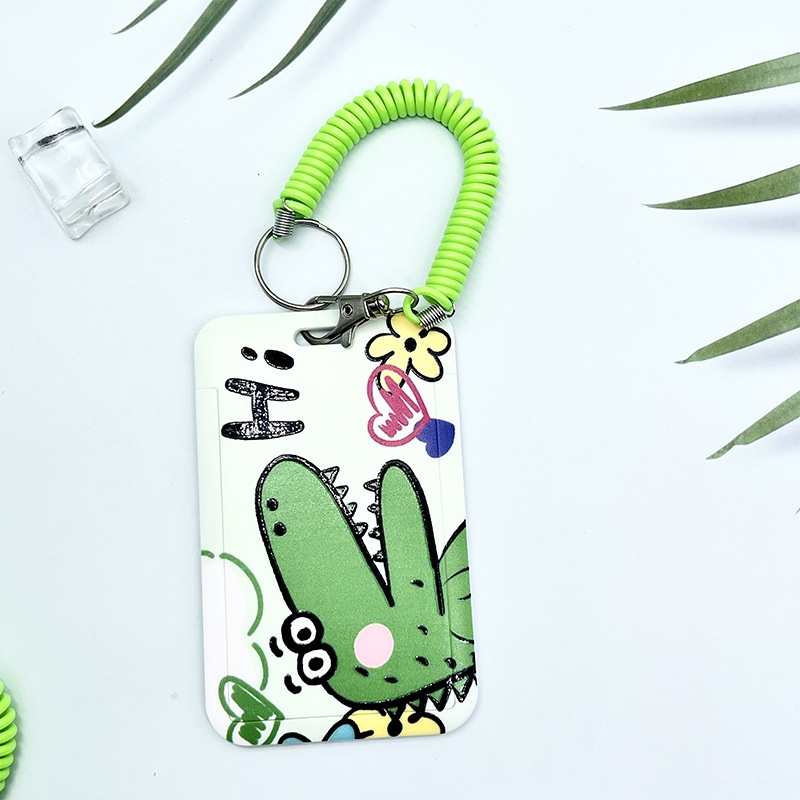 Dây Đeo Thẻ ID / Thẻ Ngân Hàng / Xe Bus Họa Tiết Cá Sấu Hoạt Hình Dễ Thương