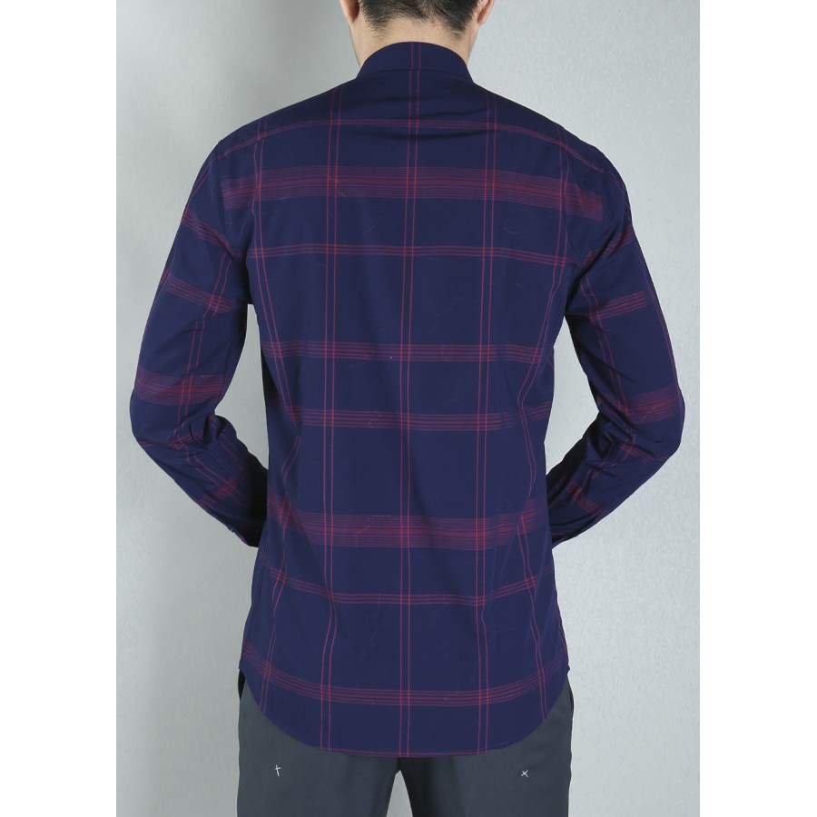 Áo Sơ mi dài tay nam Owen Bamboo Regularfit màu xanh tím - AR90508DT