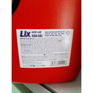 Nước giặt Lix Hương Nước Hoa/Đậm đặc 3.6Kg