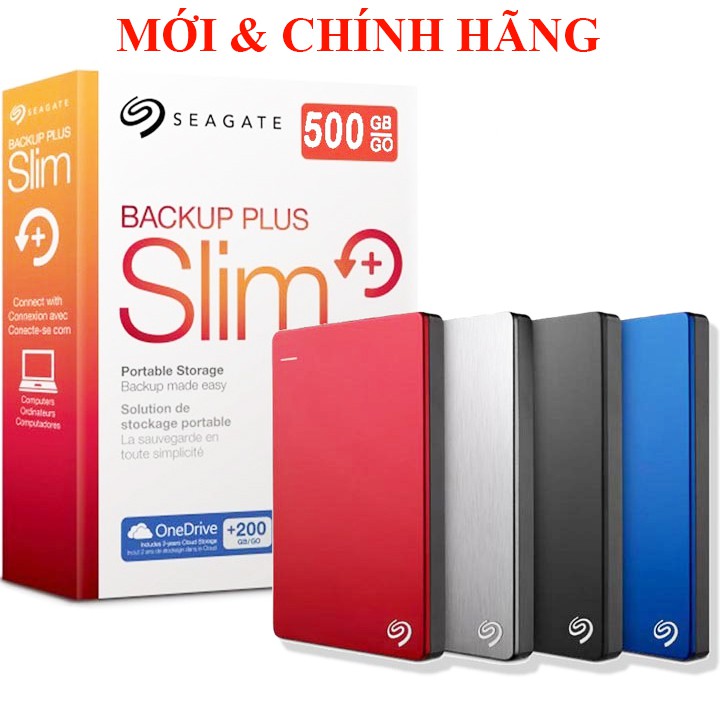 Ổ cứng di động USB 3.0 Seagate 1TB 500GB 320GB 250GB Backup Plus Slim