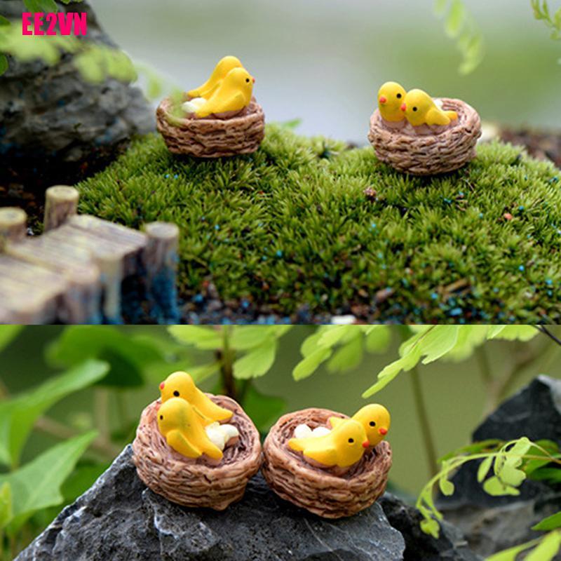 Mô Hình Tổ Chim Mini Trang Trí Sân Vườn Ee2Vn